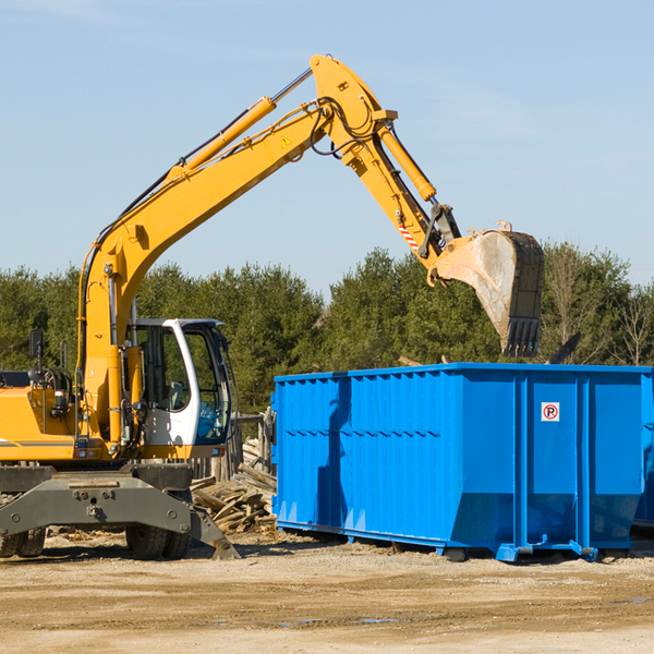 what size residential dumpster rentals are available in Towaco